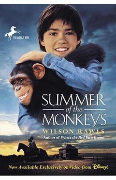 Coperta cărții 'Summer of the Monkeys - Wilson Rawls'