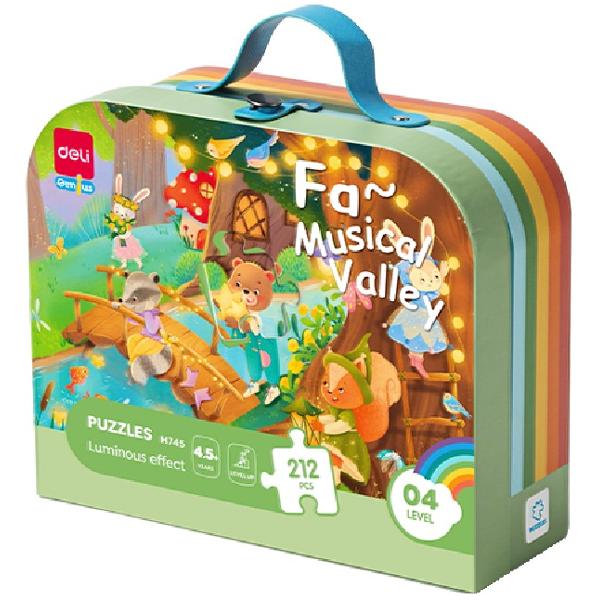 Puzzle 212: Musical Valley. Piese cu efect luminos