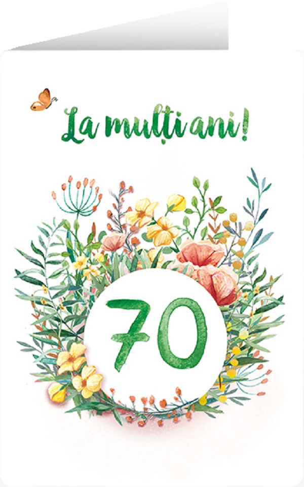 Felicitare: La multi ani! 70 de ani