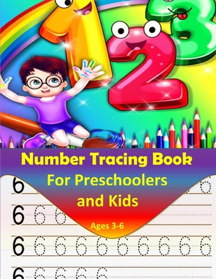 Number Tracing book for Preschoolers and kids ages 3-6: Number tracing workbook, Practice For preschoolers, line tracing - Ama Book Books