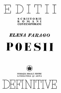 Poesii - Elena Farago