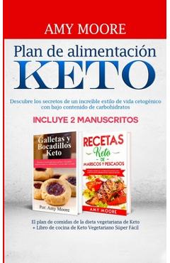 Coperta cărții 'Recetas Keto de Mariscos Y Pescados: Descubre los secretos de las recetas de pescados y mariscos bajos en carbohidratos'