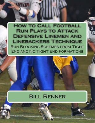 Coperta cărții 'How to Call Football Run Plays to Attack Defensive Linemen and Linebackers Technique: Run Blocking Schemes from Tight'