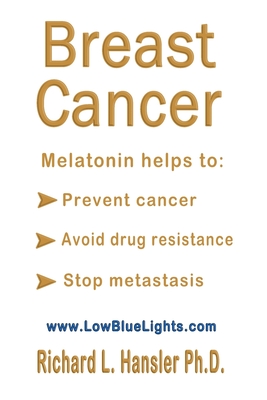 Coperta cărții 'Breast Cancer: Melatonin Helps to: Prevent Cancer, Avoid Drug Resistance, Stop Metastasis - Richard L. Hansler'
