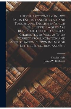 Coperta cărții 'Turkish Dictionary, in two Parts, English and Turkish, and Turkish and English, in Which the Turkish Words are'