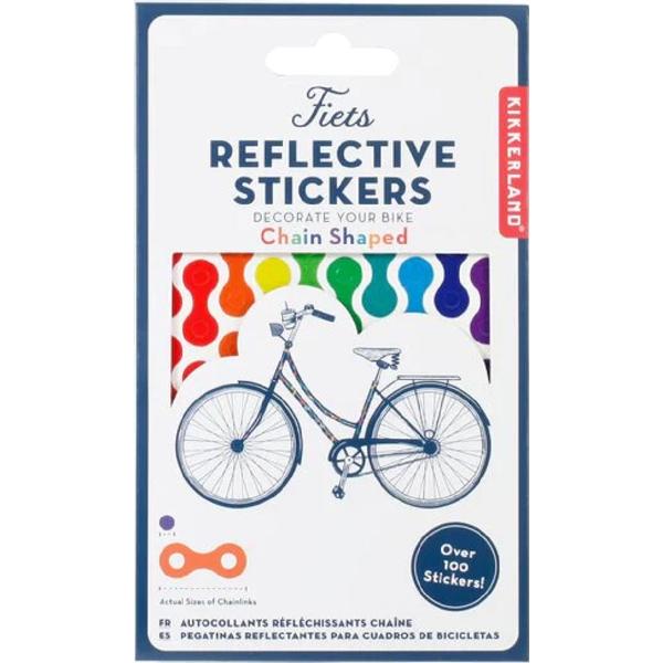 rainbow chain - stickere reflectorizante pentru bicicleta