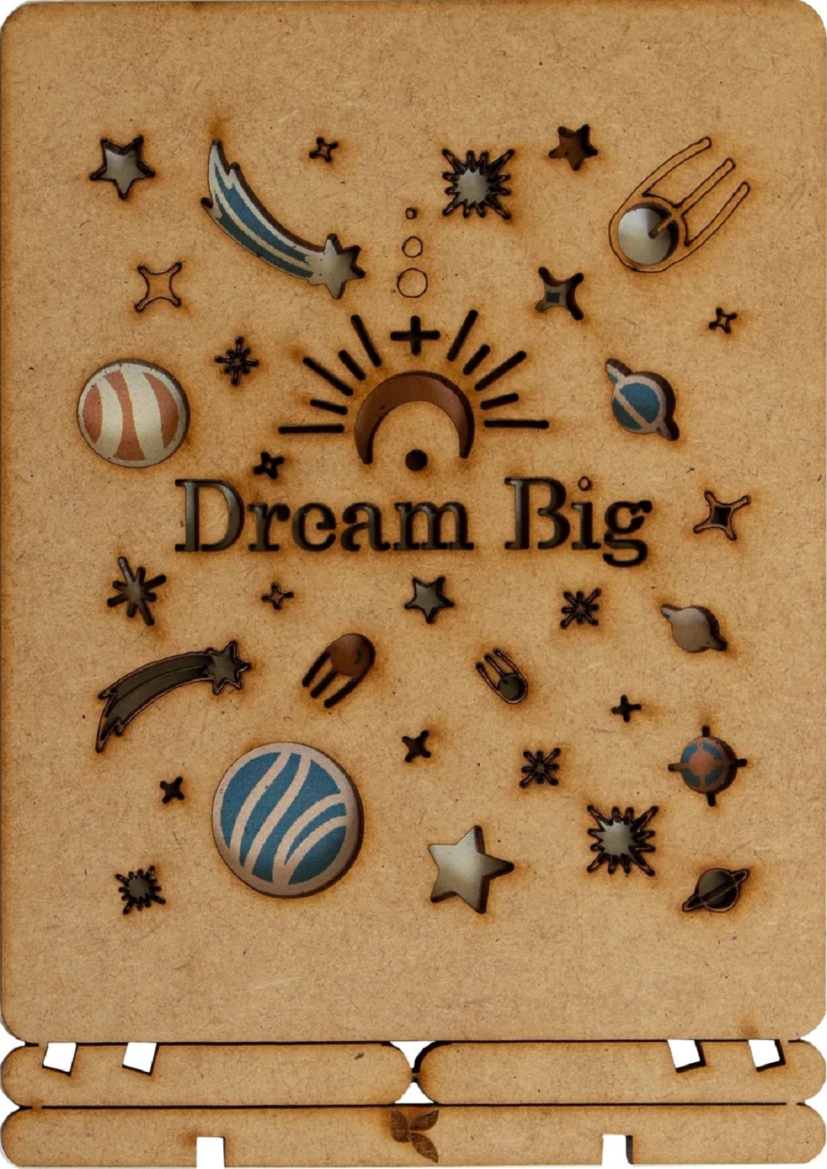 Carte postala din lemn: Dream Big