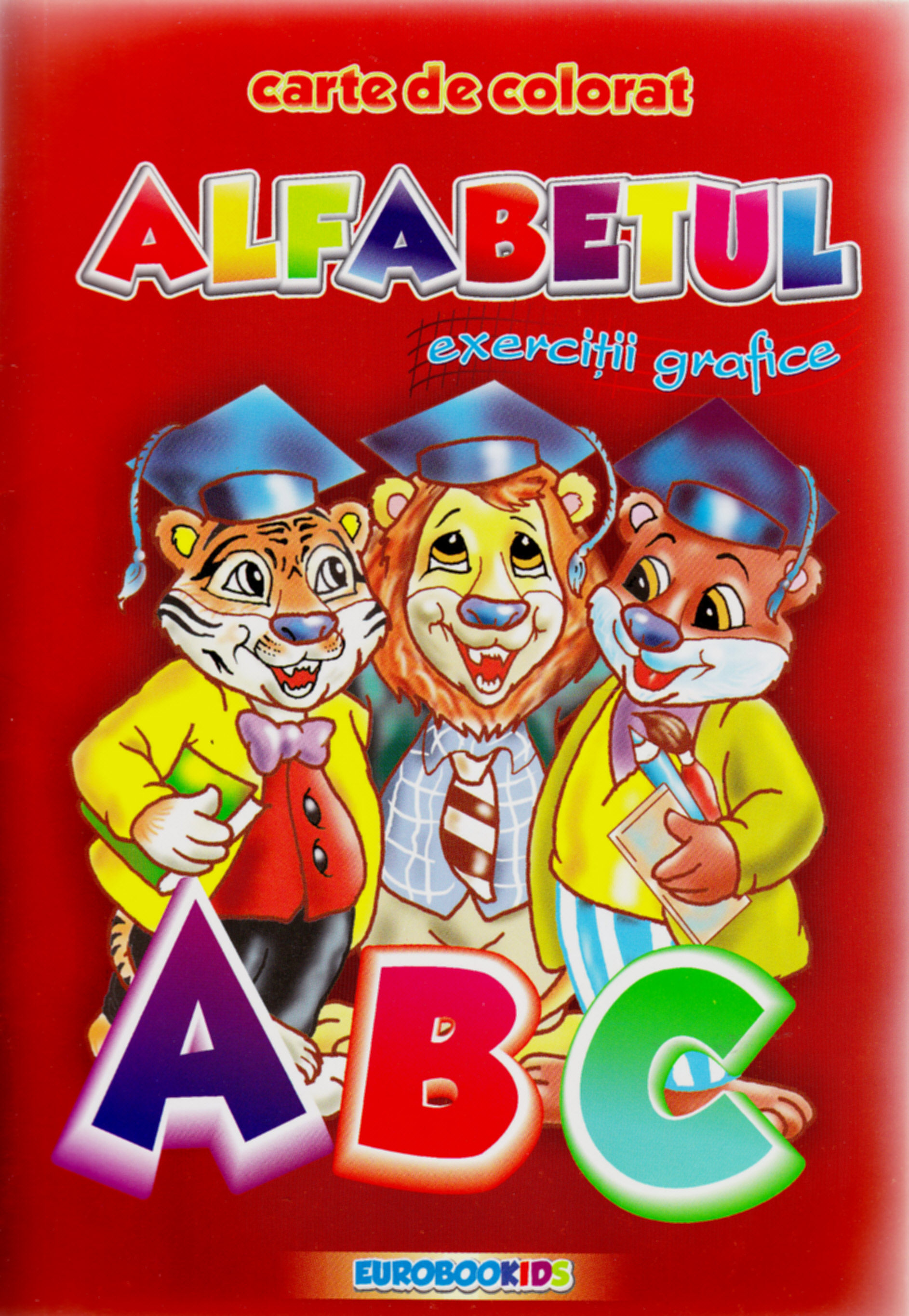 A5 - Alfabetul - Exercitii grafice - Carte de colorat