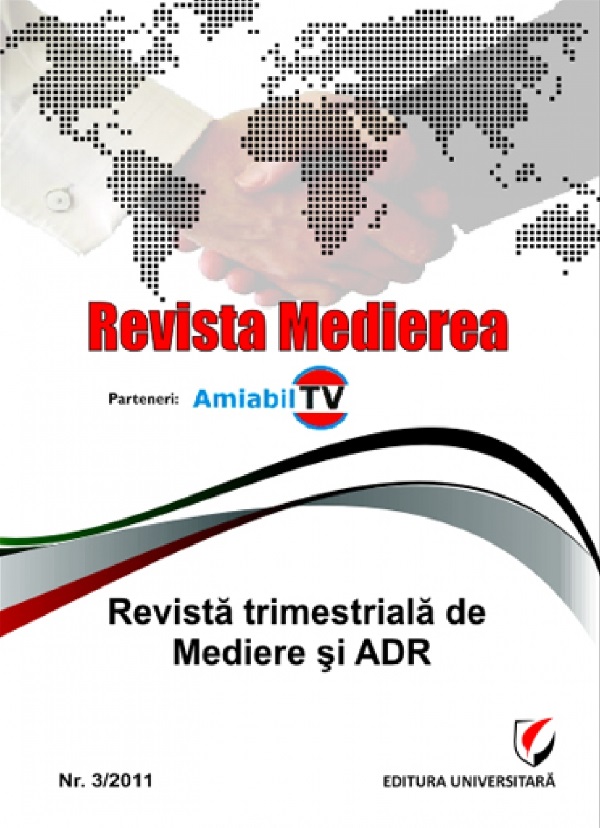 Revista medierea Nr.1-2/2011. Revista trimestriala de mediere si ADR