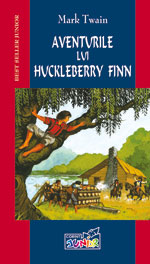 Coperta cărții 'Aventurile lui Huckleberry Finn - Mark Twain'