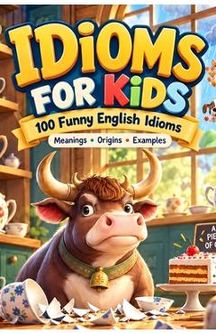 Coperta cărții 'Idioms for Kids: Discovering the Secret Meanings Behind Everyday Phrases - Lilas Kids'