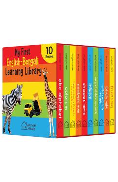 Coperta cărții 'My First English-Bengali Learning Library: Boxed Set of 10 Books - Wonder House Books'