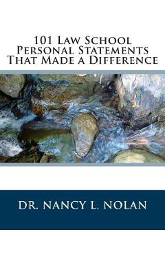 Coperta cărții '101 Law School Personal Statements That Made a Difference - Nancy L. Nolan'