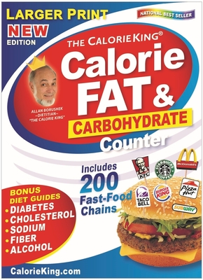 Calorieking Larger Print Calorie, Fat & Carbohydrate Counter - Allan Borushek