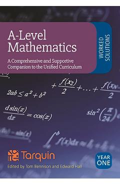 Coperta cărții 'A-Level Mathematics Year 1 Worked Solutions - Tom Bennison'
