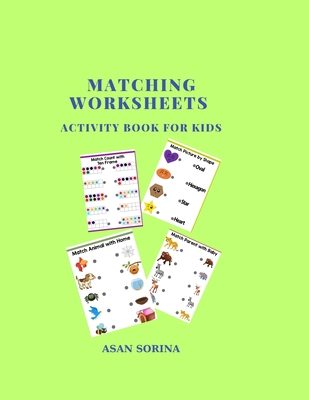Matching Worksheets, Activity Book for Kids - Asan Sorina