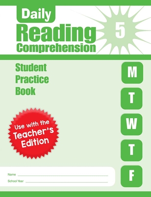 Coperta cărții 'Daily Reading Comprehension, Grade 5 Student Edition Workbook - Evan-moor Corporation'