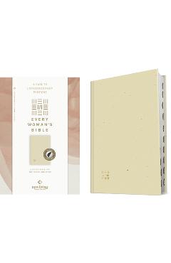 Coperta cărții 'NLT Every Woman's Bible (Hardcover, Gold Dust, Indexed, Red Letter, Filament Enabled) - Tyndale'