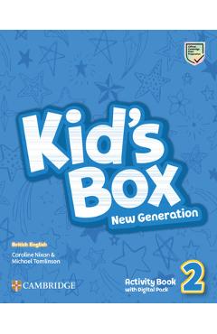 Coperta cărții 'Kid's Box New Generation Level 2 Activity Book with Digital Pack British English - Caroline Nixon'