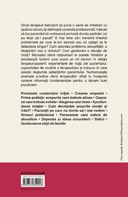Coperta cărții 'Primii pasi in psihoterapie. Manualul terapeutului - Laurent Schmitt'