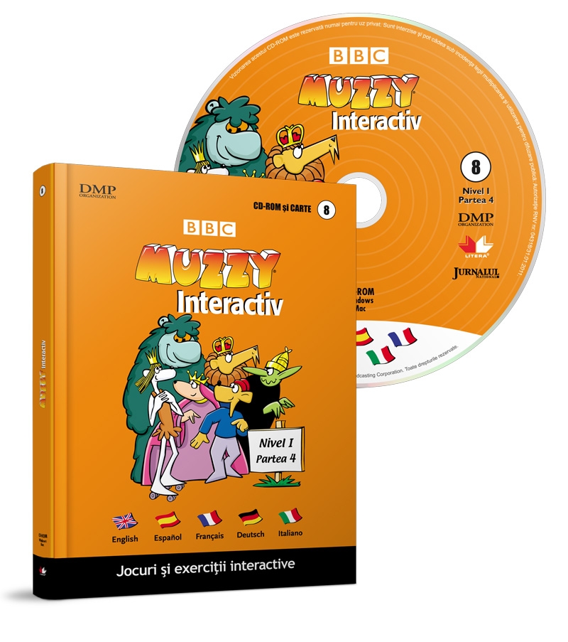 BBC Muzzy - Jocuri si exercitii interactive vol. 8 - CD-ROM si carte