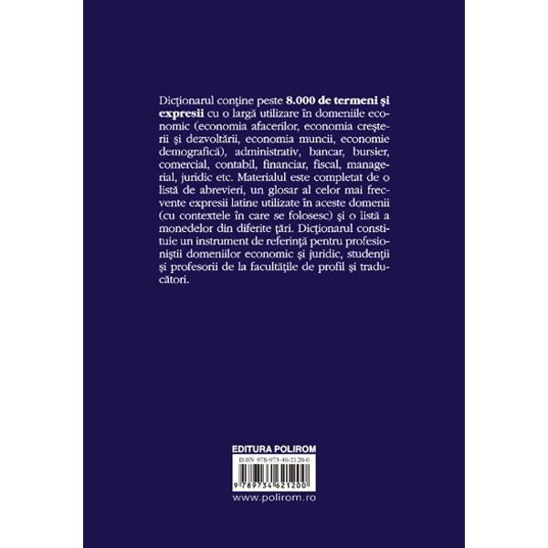 Dictionar englez-roman, roman-englez de termeni economici si juridici - Areta Voroniuc