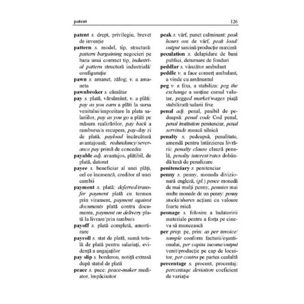 Dictionar englez-roman, roman-englez de termeni economici si juridici - Areta Voroniuc