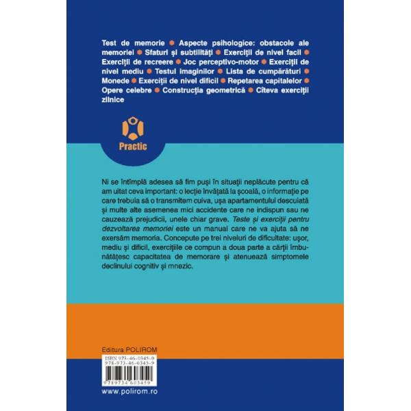  Teste si exercitii pentru dezvoltarea memoriei - Sandrine Coussinoux, Dominique Imbert