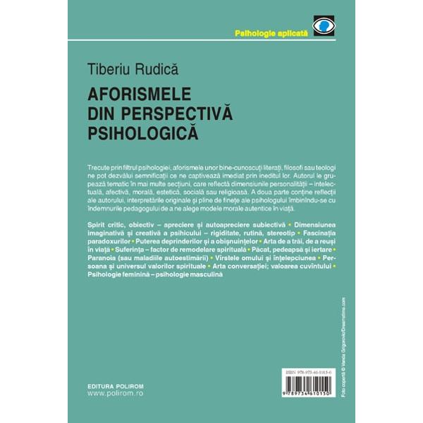  Aforismele din perspectiva psihologica - Tiberiu Rudica