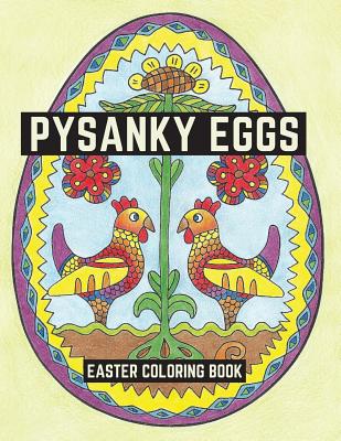 Coperta cărții 'Pysanky Eggs: Easter Coloring Book - Lightburst Media'