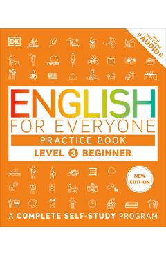 Coperta cărții 'English for Everyone Practice Book Level 2 Beginner: A Complete Self-Study Program - Dk'