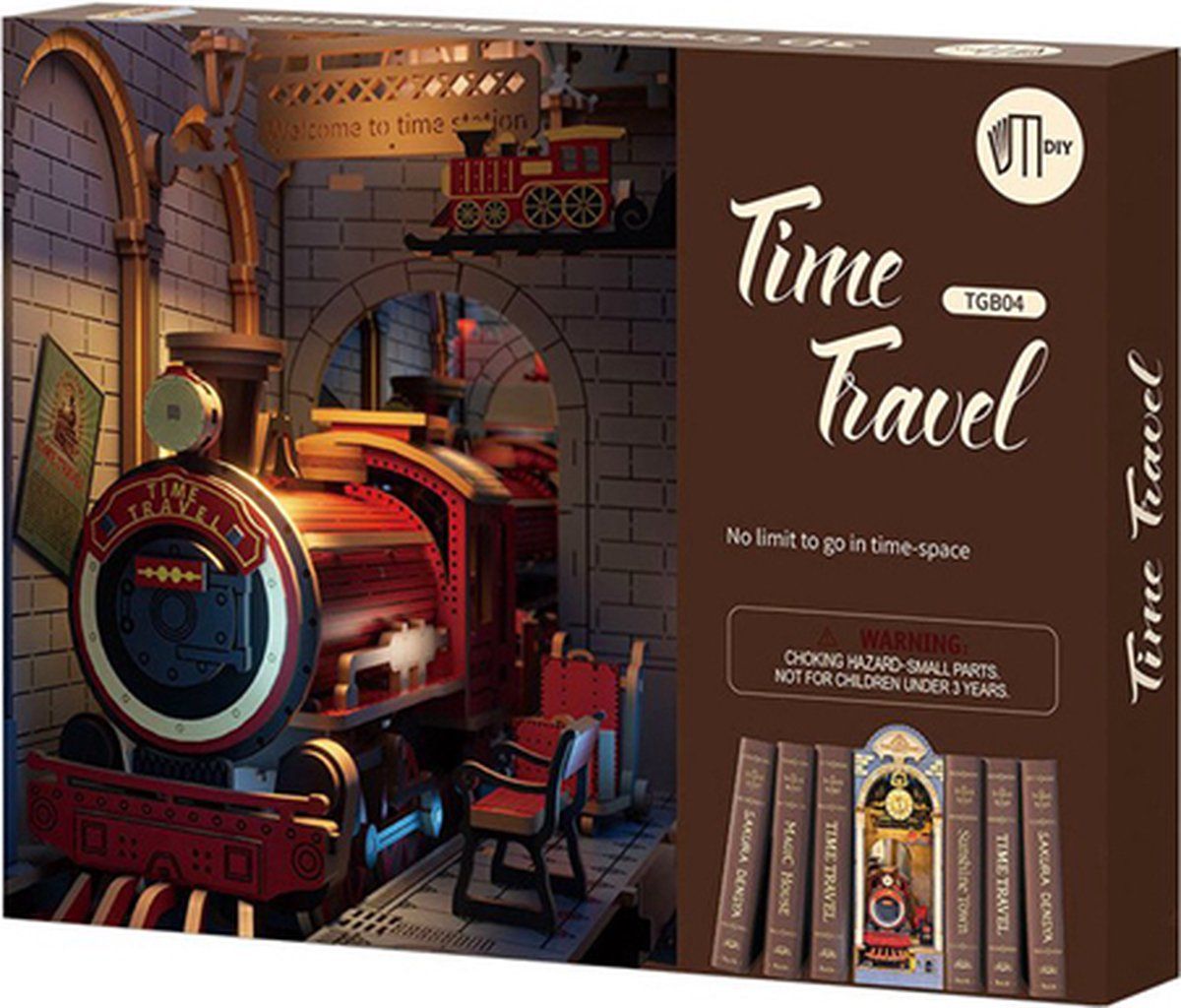 Puzzle 3D: Time Travel Book Nook