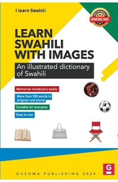 Coperta cărții 'Learn Swahili with Images: Illustrated dictionary of Swahili - Munga Sekundane'