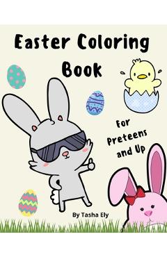 Coperta cărții 'Easter Coloring Book: For Preteens and up - Tasha Ely'