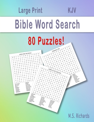 Coperta cărții 'Bible Word Search: 80 Word Search Puzzles! - M. S. Richards'
