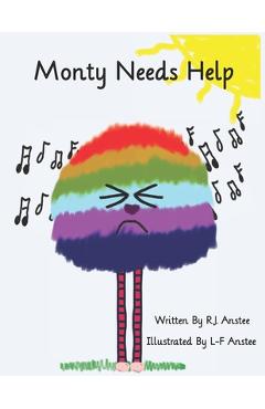 Coperta cărții 'Monty Needs Help: Children's book about sensory processing issues. - L-f Anstee'