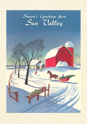 Vintage Lined Notebook Season's Greetings from Sun Valley - Found Image Press