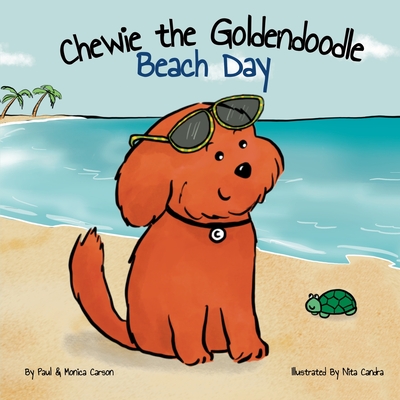 Coperta cărții 'Chewie the Goldendoodle: Beach Day - Monica Carson'