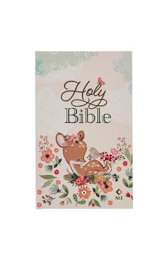Coperta cărții 'NLT Keepsake Holy Bible for Baby Girls Baptism Easter, New Living Translation, Pink - Christian Art Gifts'