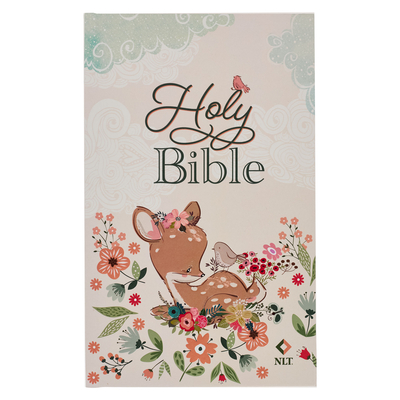 Coperta cărții 'NLT Keepsake Holy Bible for Baby Girls Baptism Easter, New Living Translation, Pink - Christian Art Gifts'