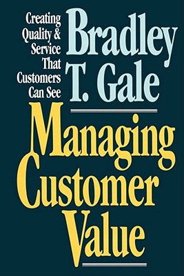 Coperta cărții 'Managing Customer Value: Creating Quality and Service That Customers Can Se - Bradley Gale'