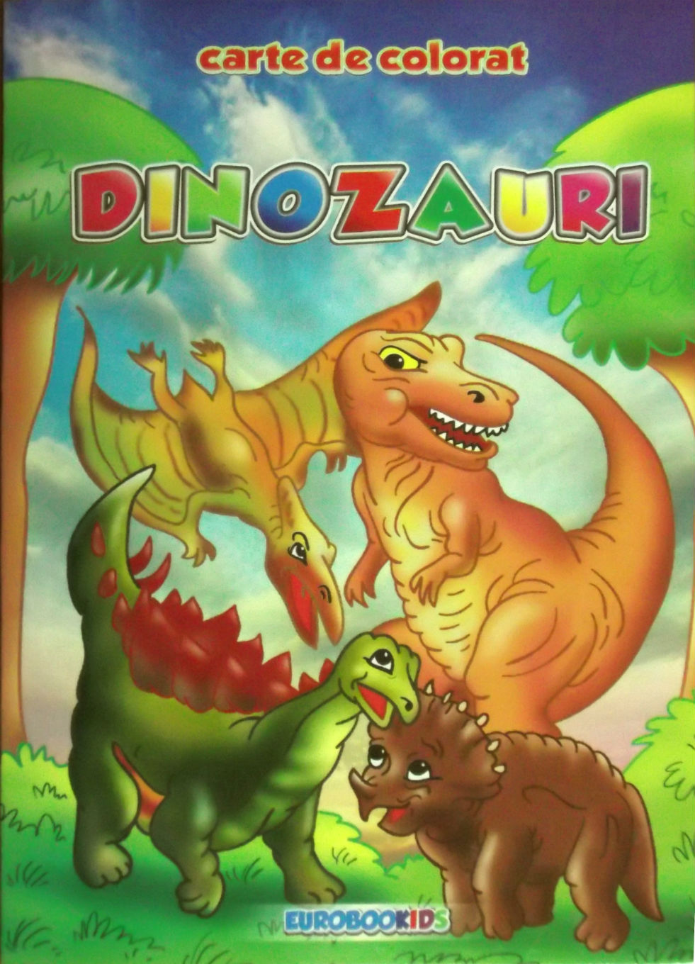 Dinozauri A5 - Carte de colorat