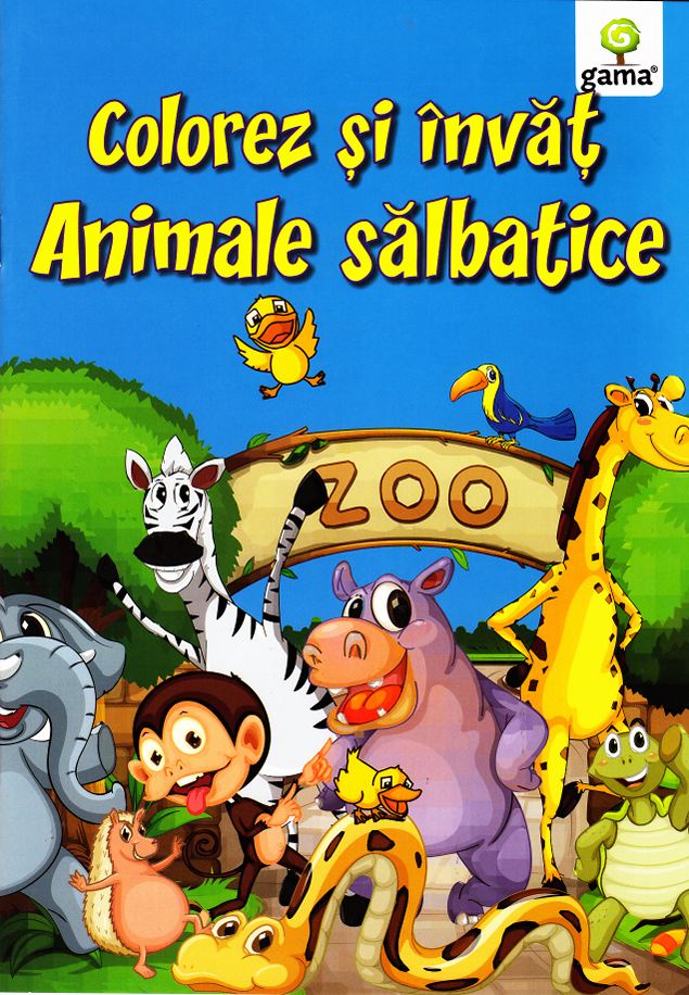 Colorez si invat animalele salbatice