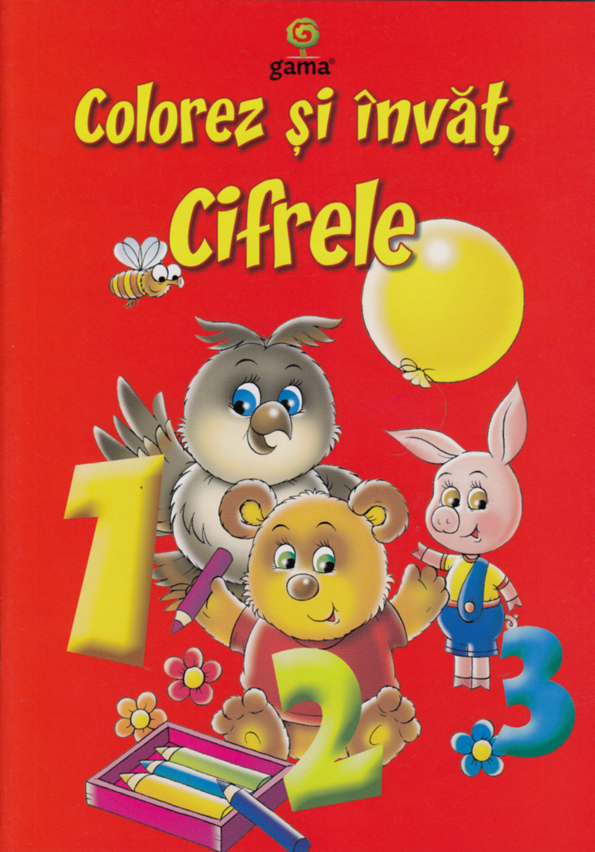 Coperta cărții 'Colorez Si Invat Cifrele'