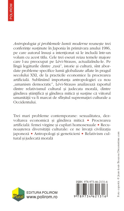 Coperta cărții 'Antropologia si problemele lumii moderne - Claude Levi-Strauss'