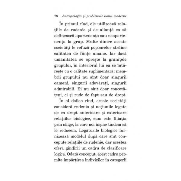 Antropologia si problemele lumii moderne - Claude Levi-Strauss