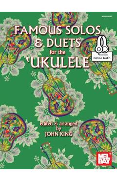 Coperta cărții 'Famous Solos and Duets for the Ukulele - John King'