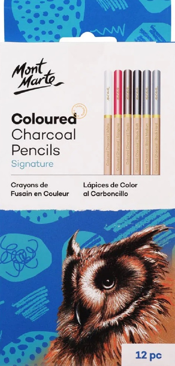Set 12 creioane carbune color