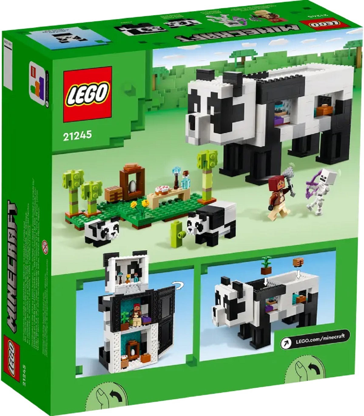 Lego Minecraft. Refugiul ursilor panda