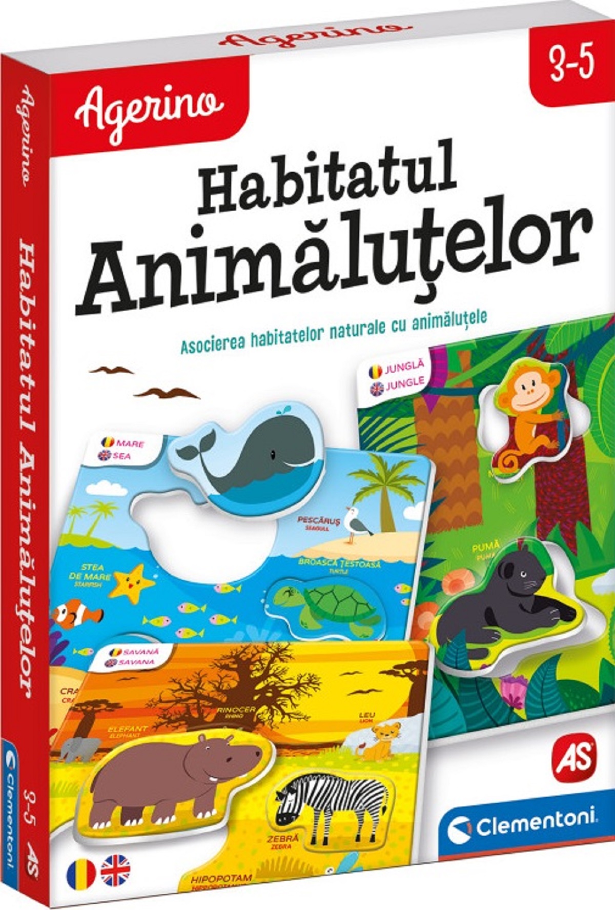 Joc educativ Agerino: Habitatul animalutelor
